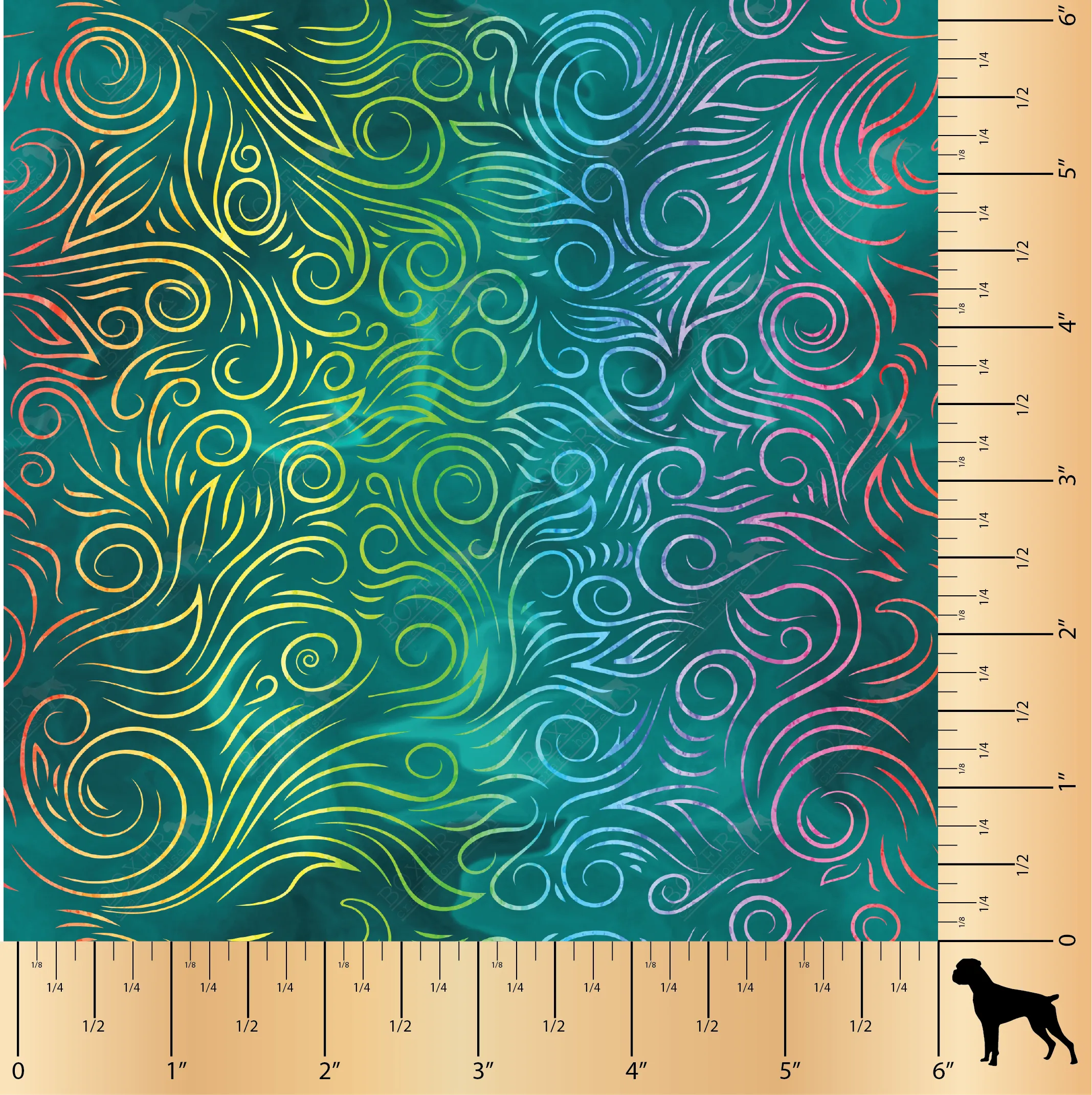 Totally Teal - Leaves