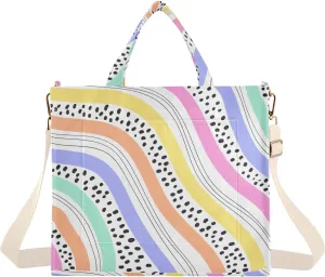 Tote Bag Aesthetic Tote Bag for Women Girl Corduroy Purse for Work Tote Handbag Crossbody Bag Checkered Plaid