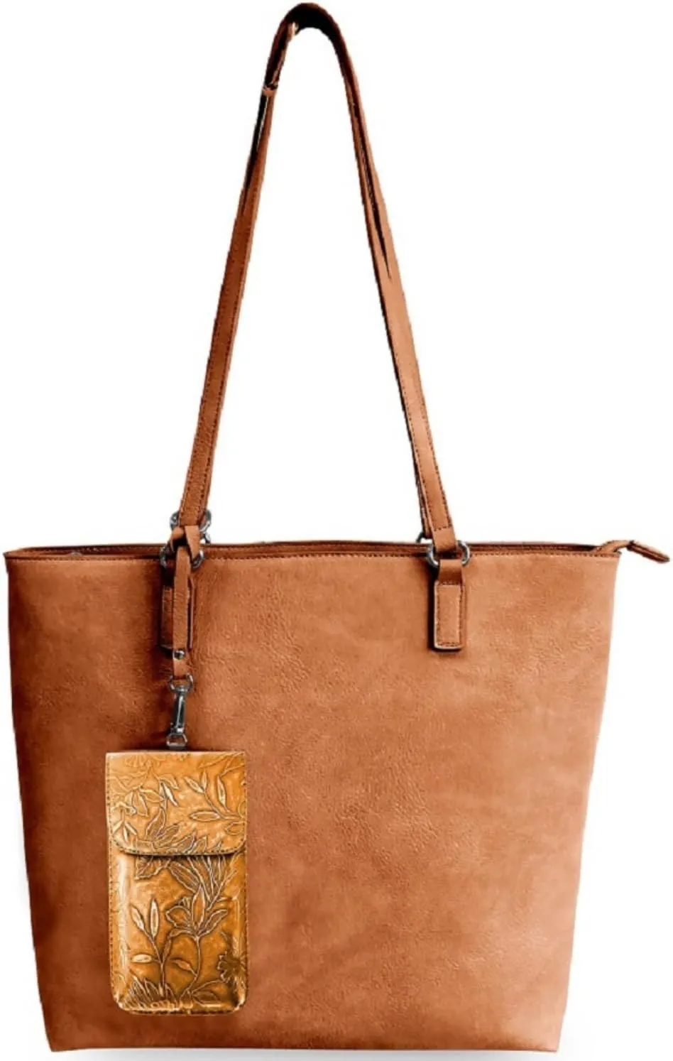 Tote Bag for Women & Phone Holder Combo - Touch Screen Women’s Crossbody Bag - Phone Bag (Techy Tote)