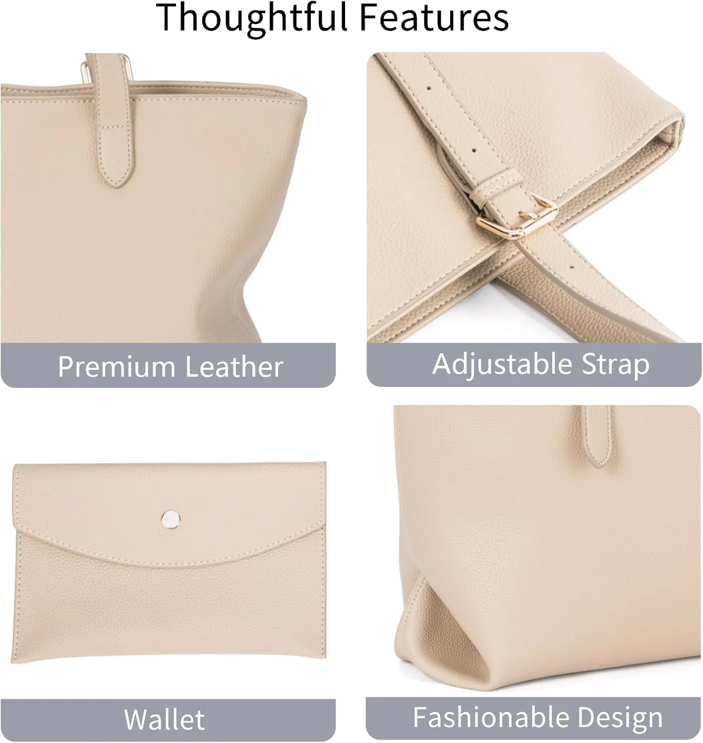 Tote Bag for Women Large Leather Work Bag Travel Shopping Shoulder Handbags 2025 Trendy
