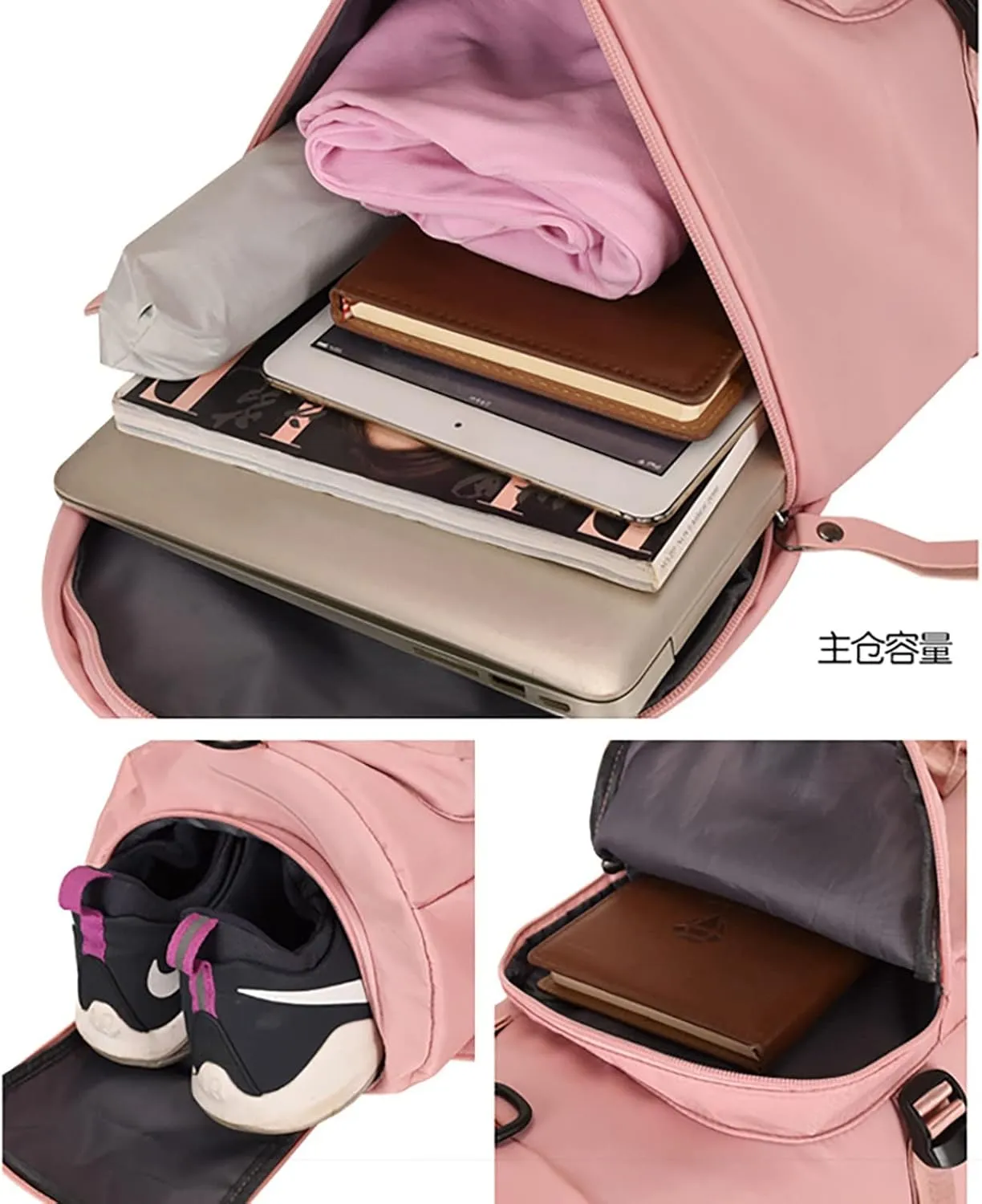 Tote Bag For Women Light Foldable Unisex Sport Backpack Handbags Day pack Weekend Travel Fitness Duffle Bag Overnight Bags T
