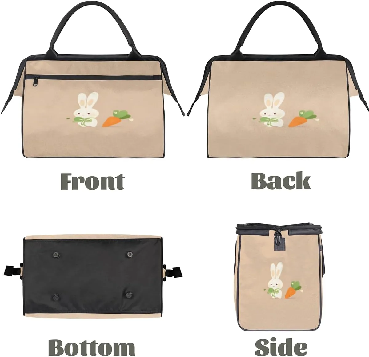 Tote Bag for Women, Lightweight Tote Bag with Zipper, Large Shoulder Bag Handbag for Travel, Work