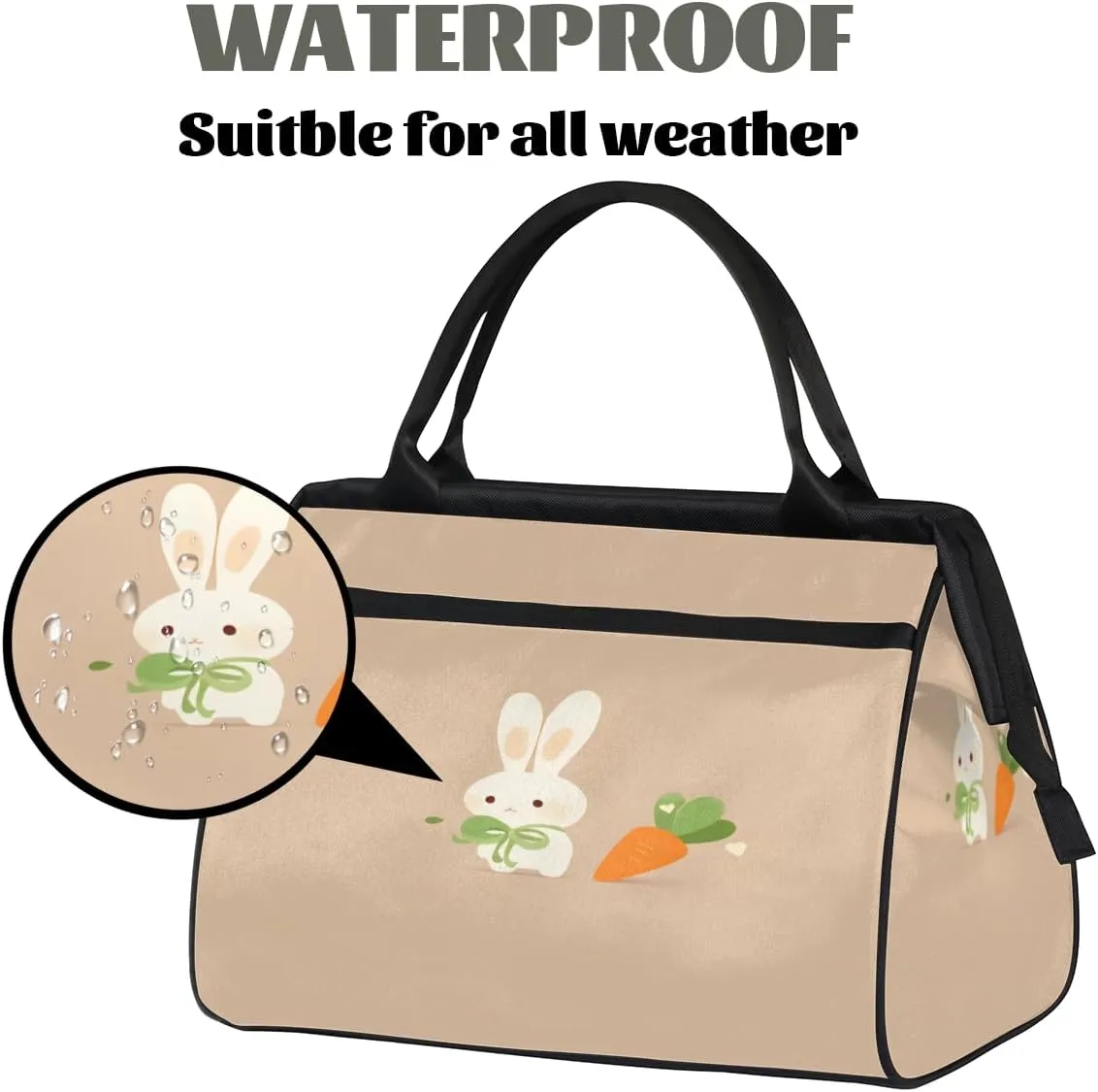 Tote Bag for Women, Lightweight Tote Bag with Zipper, Large Shoulder Bag Handbag for Travel, Work