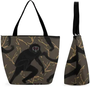 Tote Bag Reusable Grocery Bag Foldable Shopping Bag Extra Large Shoulder Bag Cute Cow Tote Bag for Travel Work