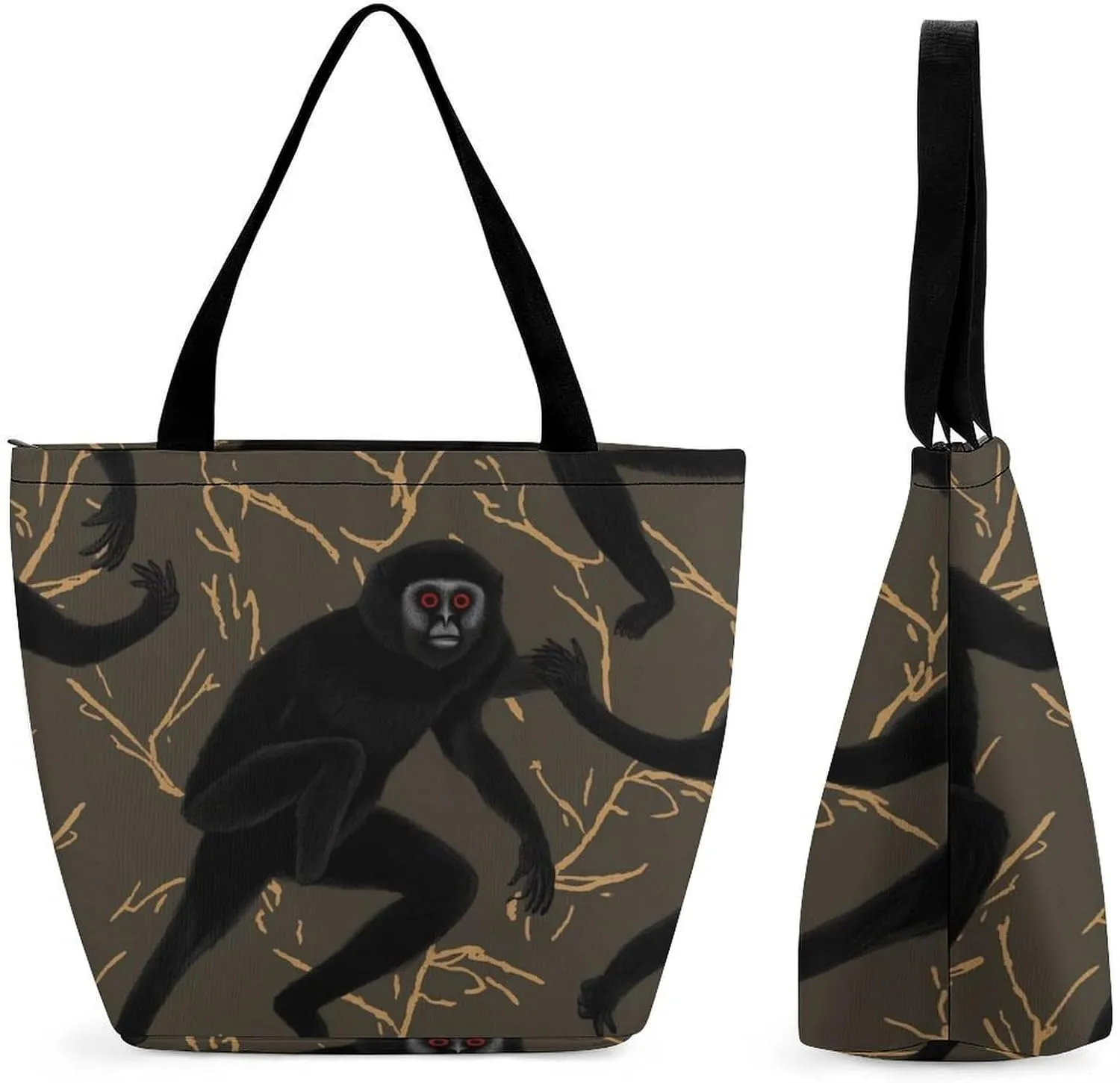 Tote Bag Reusable Grocery Bag Foldable Shopping Bag Extra Large Shoulder Bag Cute Cow Tote Bag for Travel Work