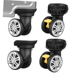 Totority 4pcs Swivel Replacement Wheels for Suitcases Durable Caster Repair Tool Kit Smooth Wheel Parts Easy Installation for Travel Bags