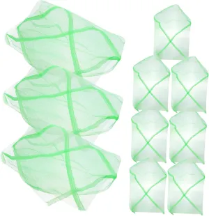 Toyvian 3sets 10pcs Drawstring Crab Net Bags Durable Fishing Storage Nets for Outdoor Use Portable Mesh Storage for Crabs and Seafood Easy to Clean and Operate 10pcs*3