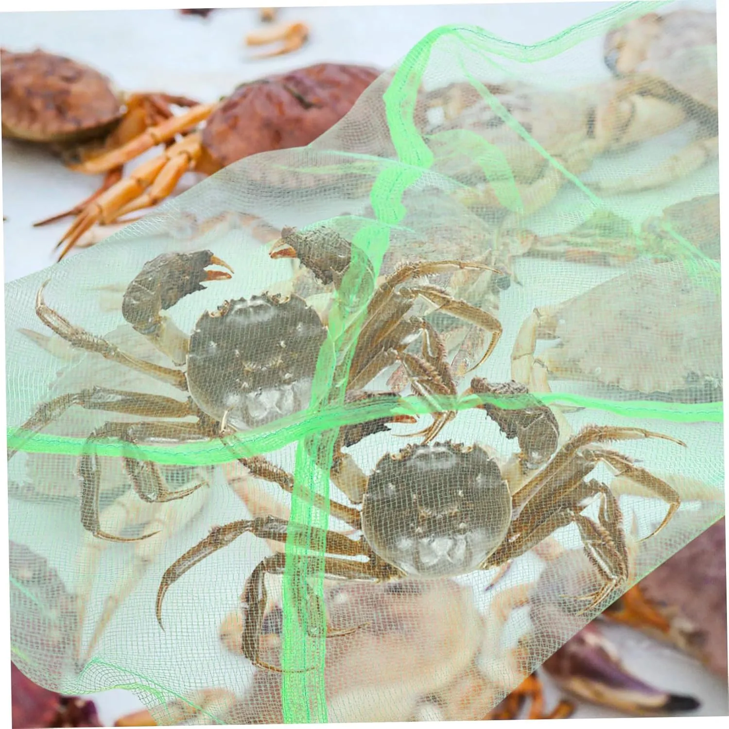 Toyvian 3sets 10pcs Drawstring Crab Net Bags Durable Fishing Storage Nets for Outdoor Use Portable Mesh Storage for Crabs and Seafood Easy to Clean and Operate 10pcs*3