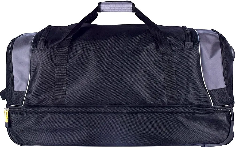 TPRC Sierra Madre II Upright Rolling Duffel Bag, Black/Gray, 30-Inch