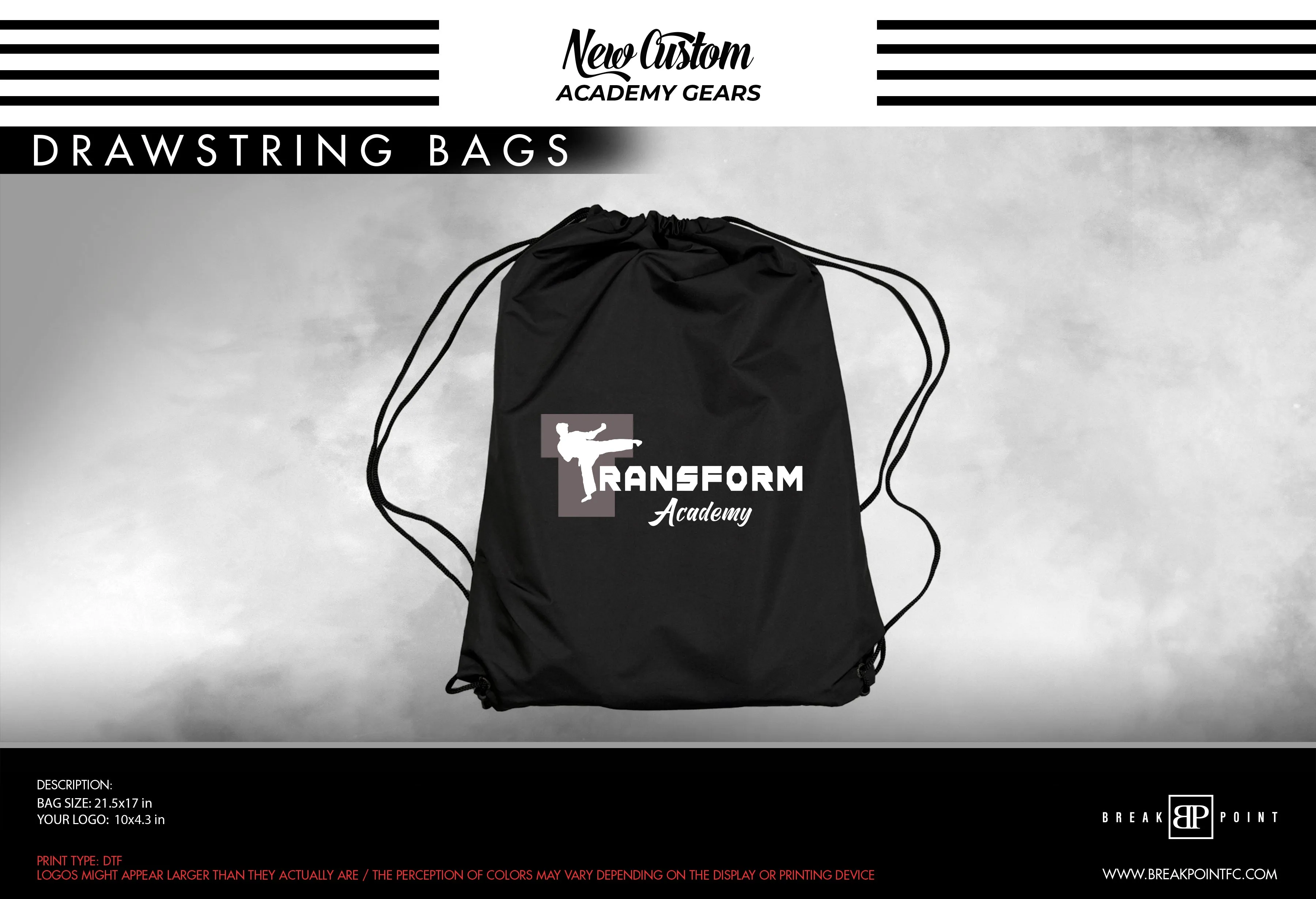 Transform Academy Drawstring Bags #1411