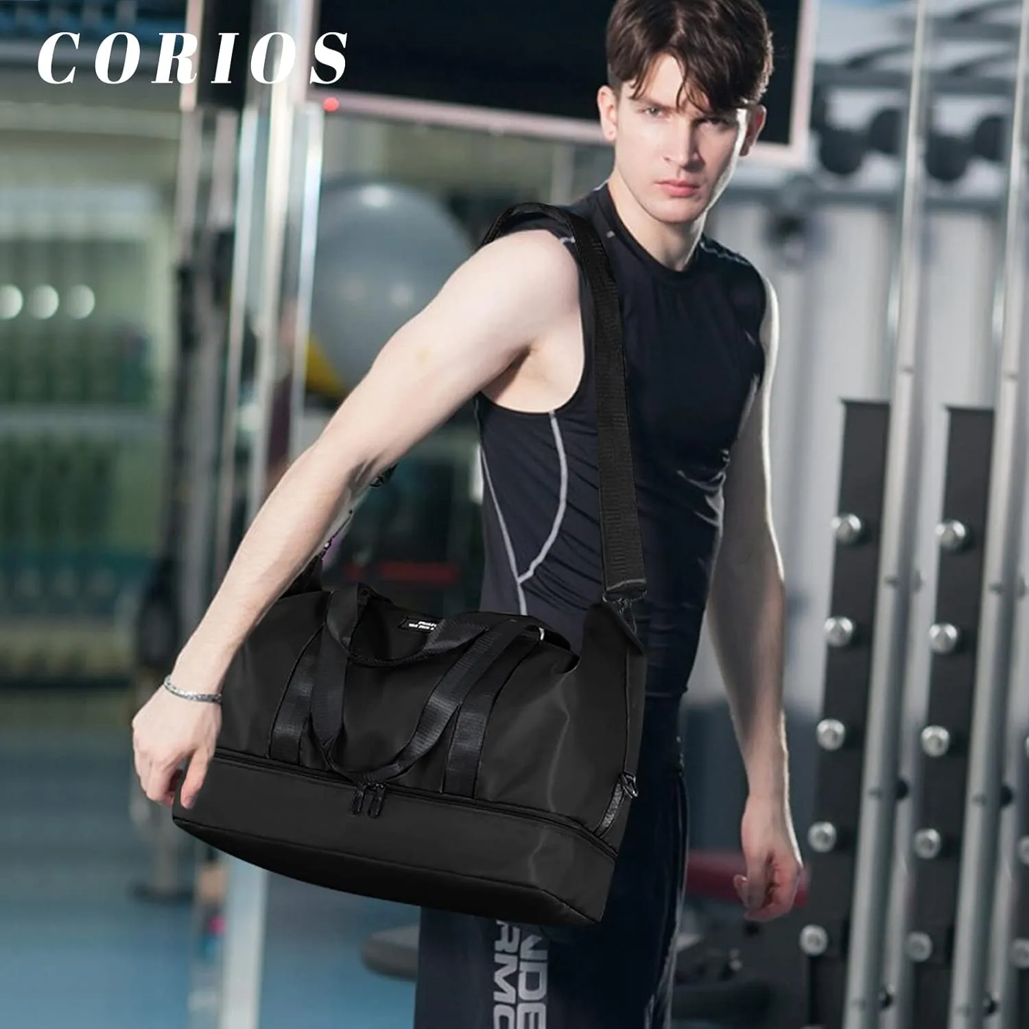 Travel Duffel Bag for Women and Men Foldable Weekender Overnight Bag