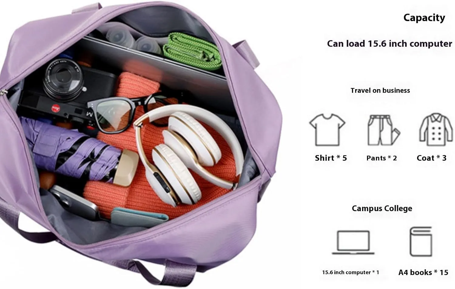 Travel Duffel Bag with Wheels, Expandable Foldable Rolling Luggage Bag with Detachable Wheels for Wome, Rolling Duffle Bag, Carry On, Large Weekend Bag Overnight Bag (Gray)