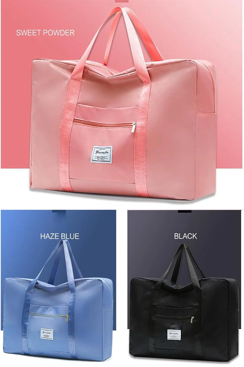Travel Duffle Bag - Blue, Large