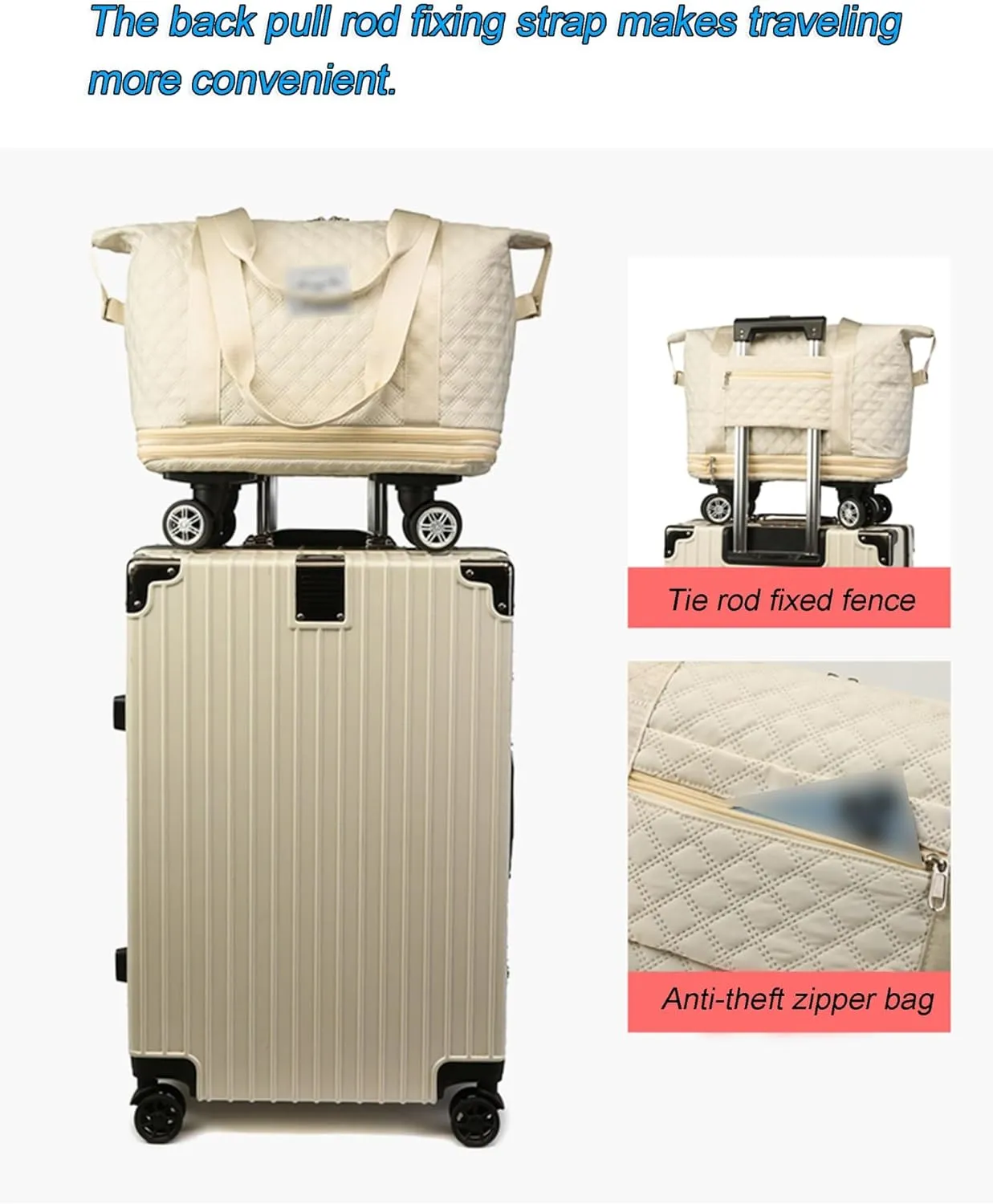 Travel Duffle Bag with Wheels, Expandable Travel Duffel Bag, Dry Wet Hand Luggage Overnight Bag, Weekend Bag, Foldie Travel Bag, Rolling Duffle Bag, Sports Gym Bag for Women Men(Green)