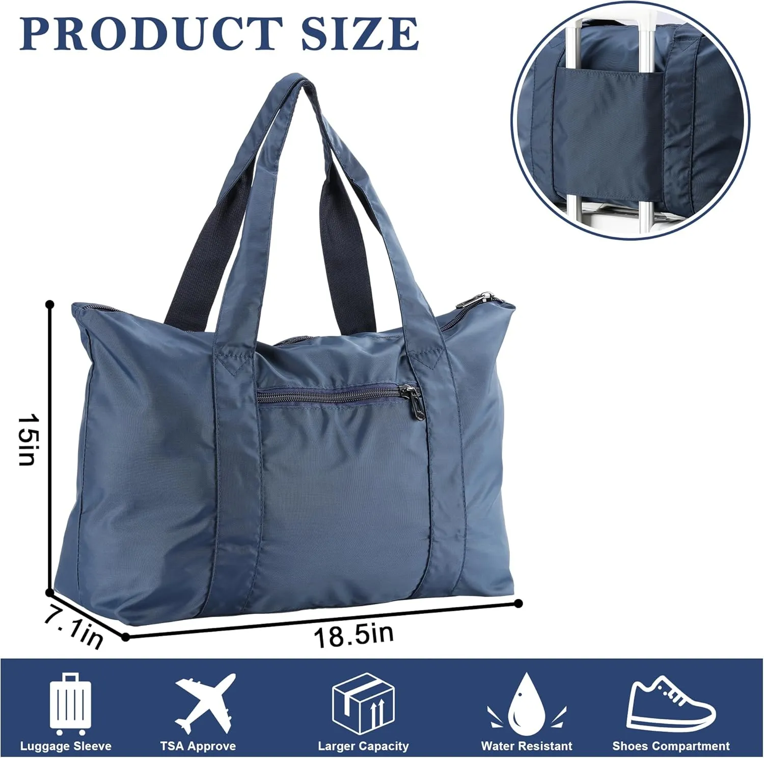 Travel Duffle Bags Packable Luggage Bag Lightweight Tote Bag