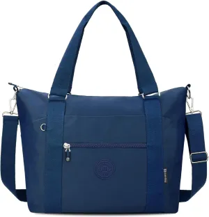 Travel Gym Duffel Bag for Women, Waterproof Nylon Weekender Overnight Bag Personal Item Carry on Bags for Airplanes Hospital Sports Fitness Dance Mommy Tote