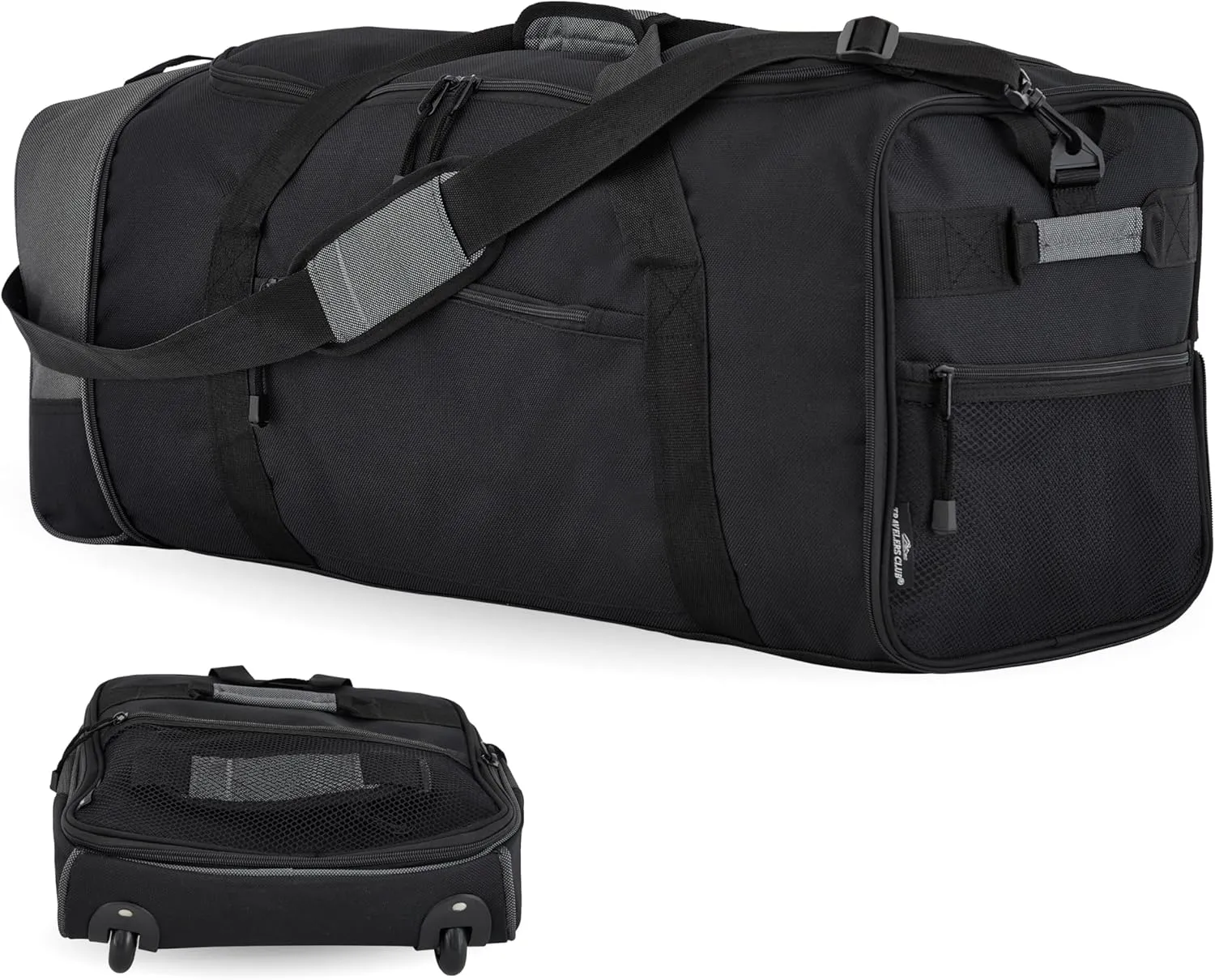 Travelers Club 32-inch Collapsible Expandble Travel Rolling Duffel Bag