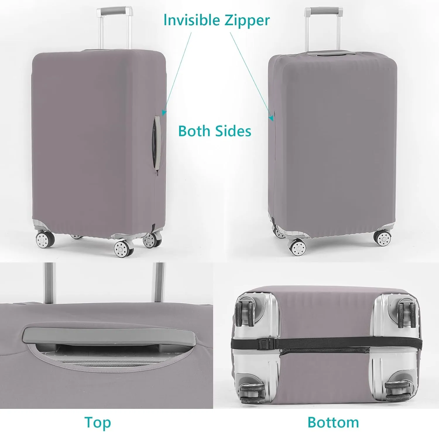TRAVELKIN Luggage Cover Washable Suitcase Cover Suitcase Protector Anti-scratch Fits 18-32 Inch Luggage
