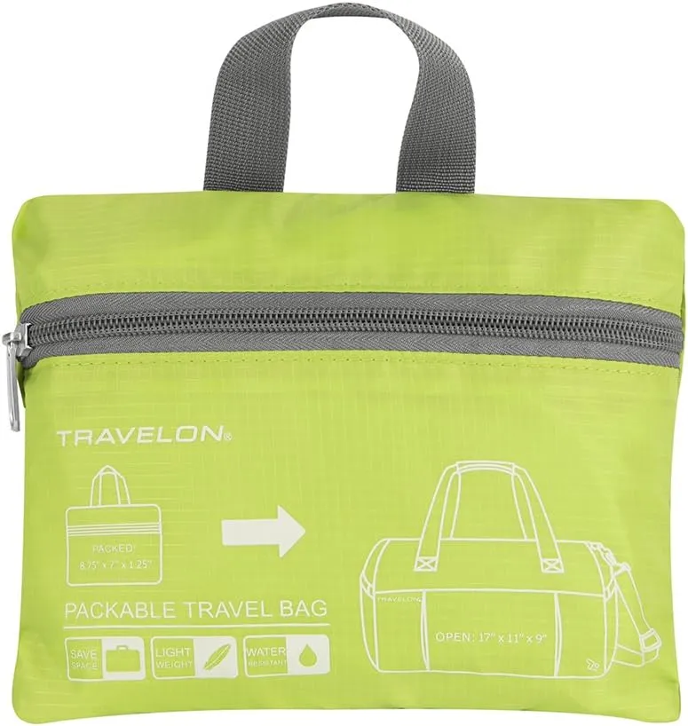 Travelon Packable Travel Bag, Lime, One Size