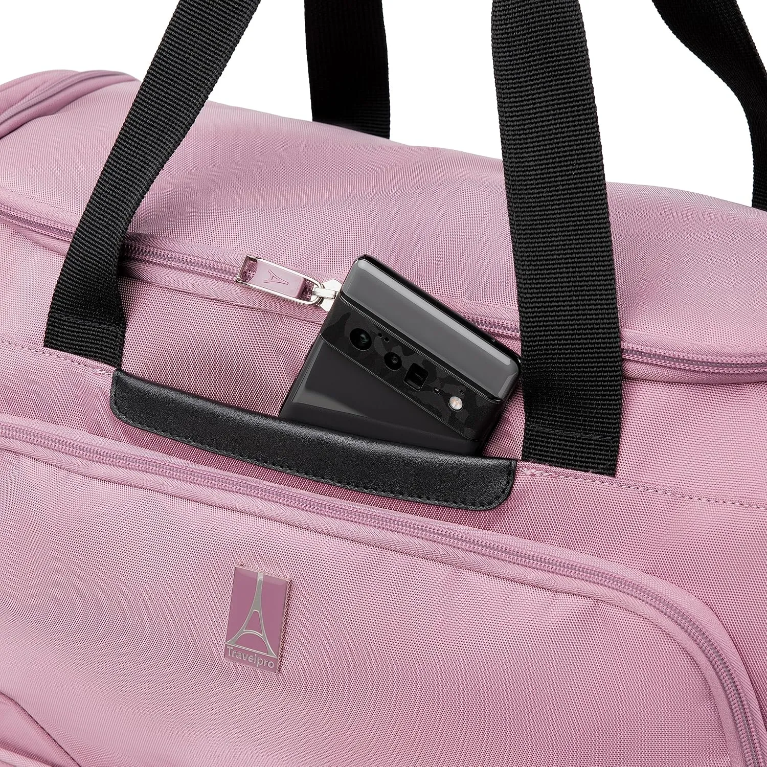 Travelpro Maxlite 5 Softside Carry-on Weekender with Drop-Bottom Compartment, Lightweight Overnight Travel Duffel Bag, Men and Women, Orchid Pink Purple, 19-Inch