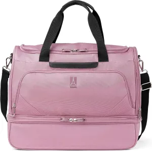 Travelpro Maxlite 5 Softside Carry-on Weekender with Drop-Bottom Compartment, Lightweight Overnight Travel Duffel Bag, Men and Women, Orchid Pink Purple, 19-Inch