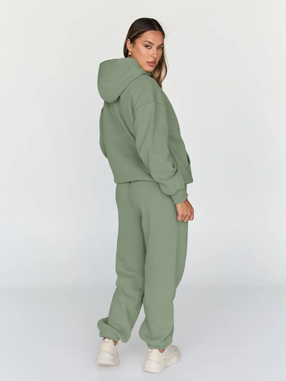 Trendy Queen Sweatsuits Women 2 Piece Outfit Two Piece Lounge Sets Hoodies and Sweatpants Fall Fashion Clothes 2025 Tracksuit