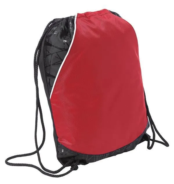 Tri-Color Rival Cinch Pack / Drawstring Bag