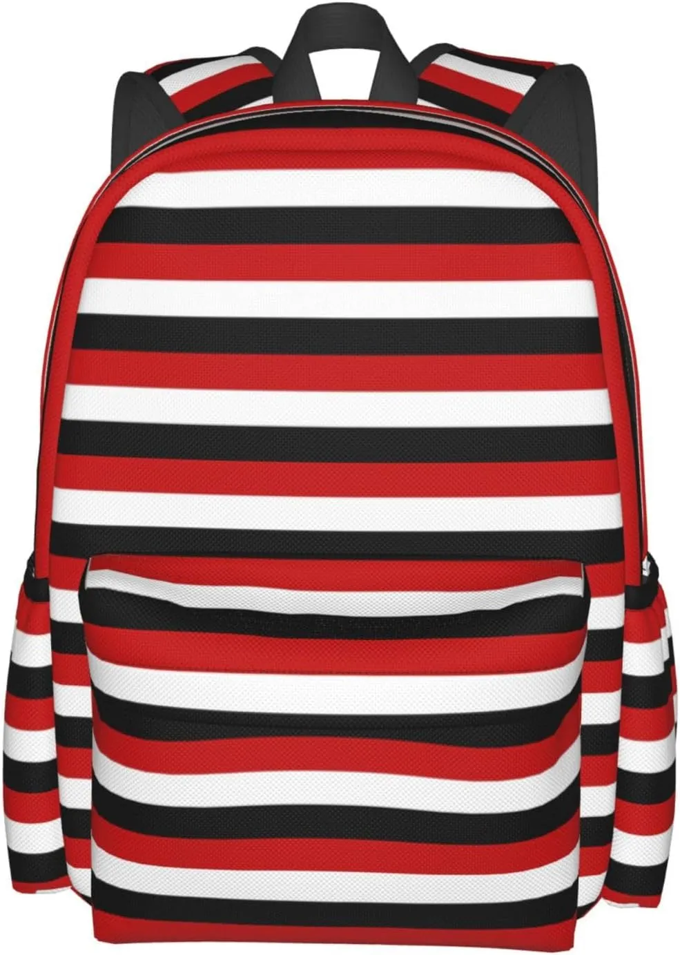 Trinidad Tobago Yemen Flag Stripes Casual Backpack Large Capacity Travel Backpacks Laptop Daypack Commuter Rucksack Adjustable Strap Sports Bags for Hiking Biking