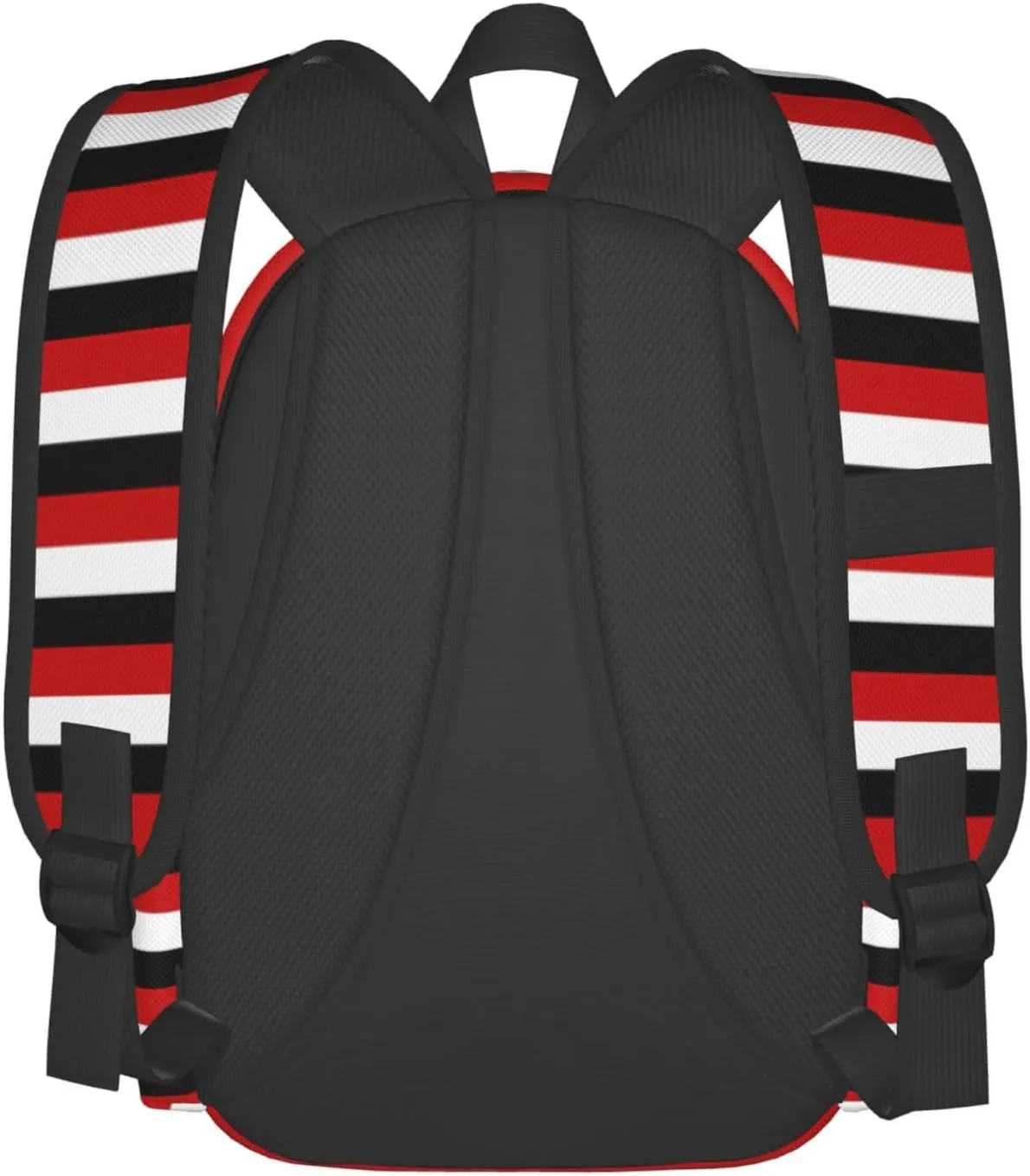 Trinidad Tobago Yemen Flag Stripes Casual Backpack Large Capacity Travel Backpacks Laptop Daypack Commuter Rucksack Adjustable Strap Sports Bags for Hiking Biking