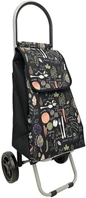 Trolley Cart Shopping Trolley Stainless Steel Folding Trolley/Large Capacity Waterproof Bag Station Wagon