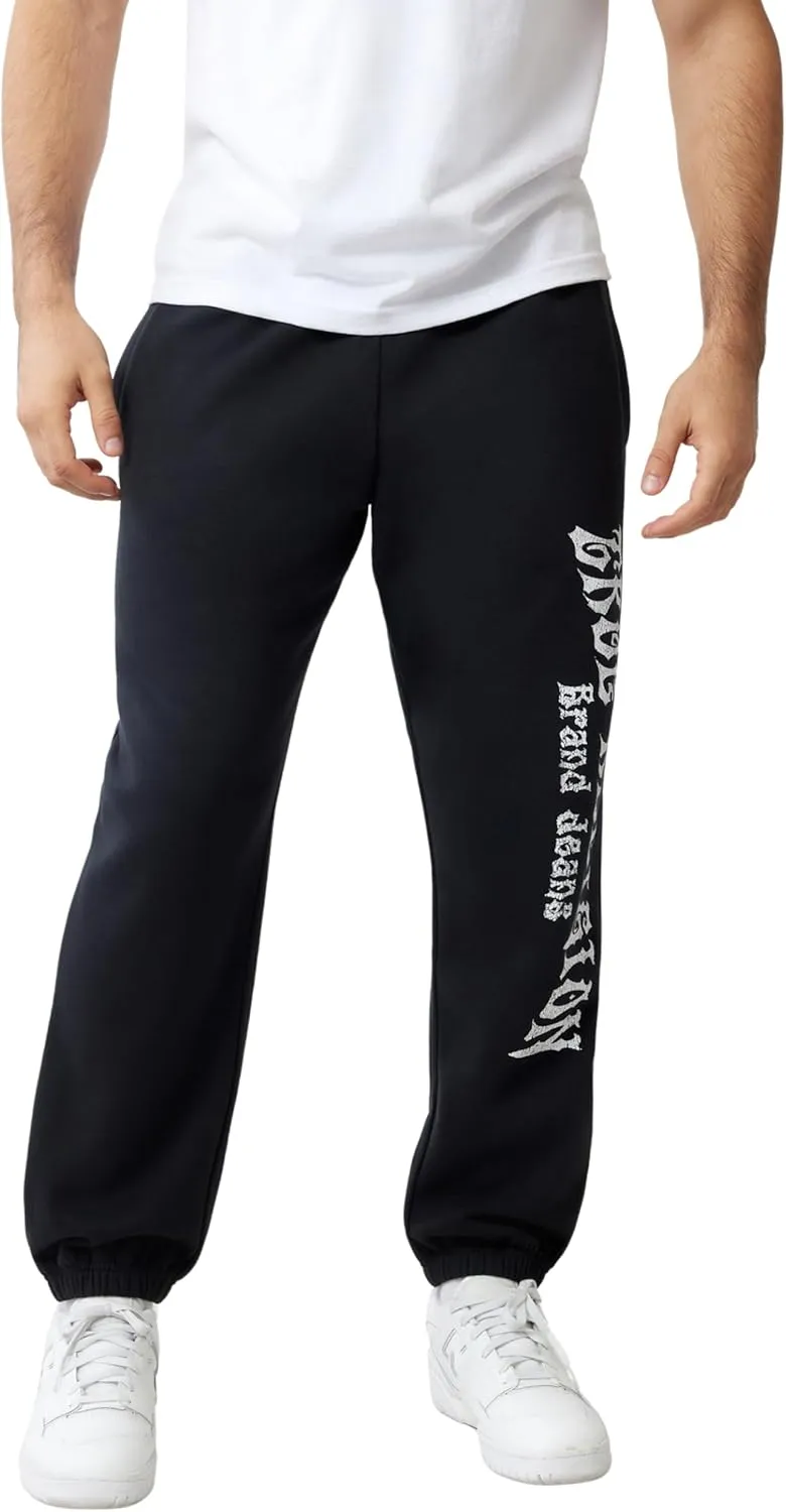 True Religion Men's Patch Embro Jogger