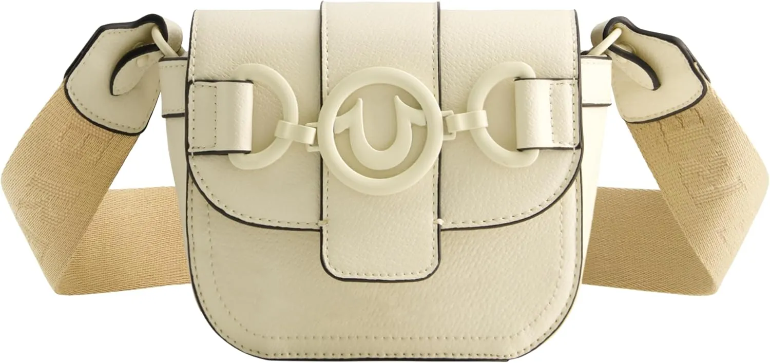 True Religion Women's Crossbody Bag, Mini Purse Handbag with Adjustable Shoulder Strap and Coated Hardware