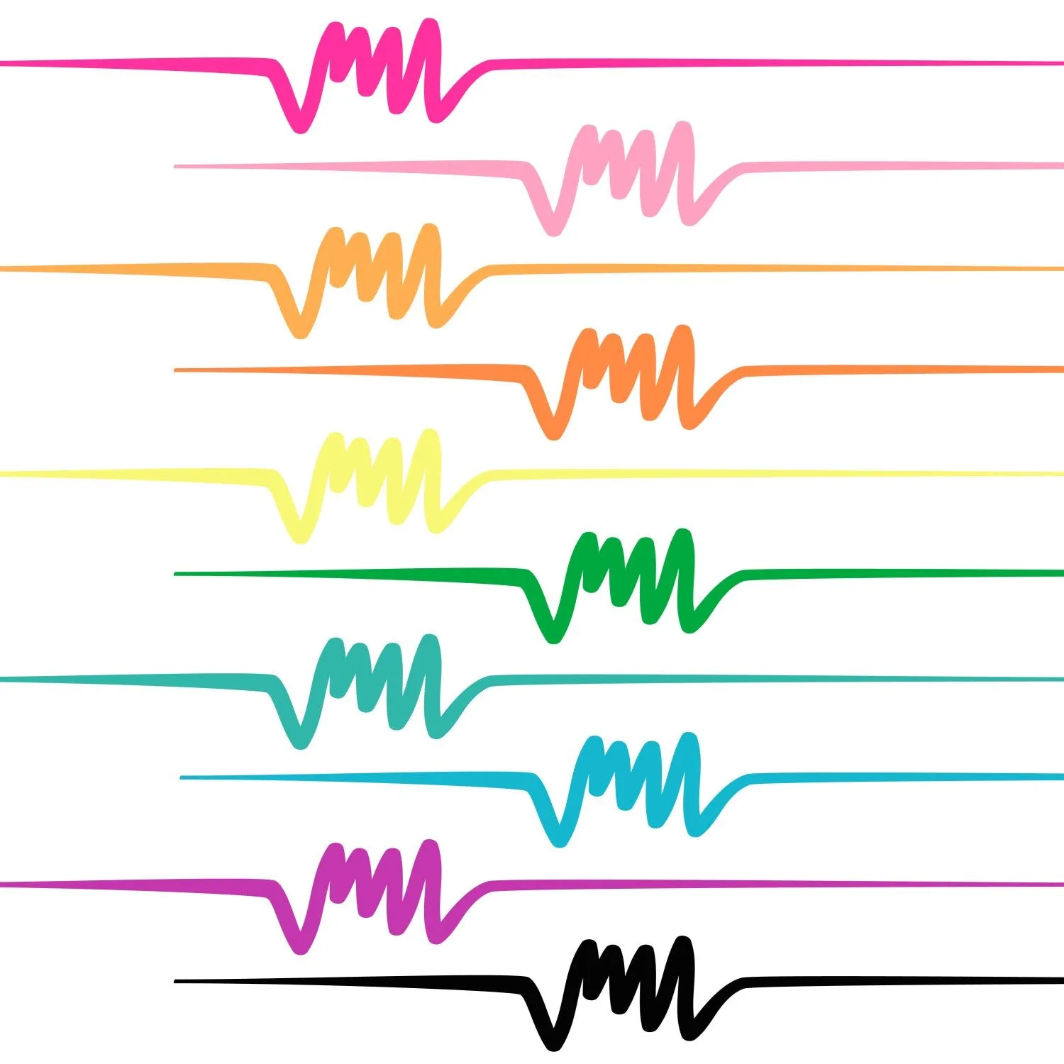 Tulip Brush-Tip Fabric Markers Neon 10 Pack