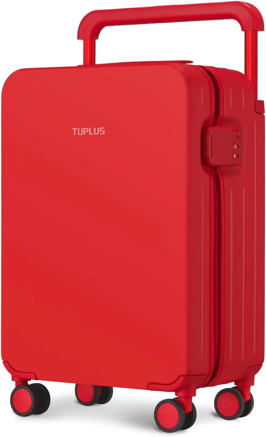 TUPLUS Suitcase Lightweight Luggage Hard Shell Suitcase with 4 Spinner Wheels Hold Check in Travel Case, Impression Series