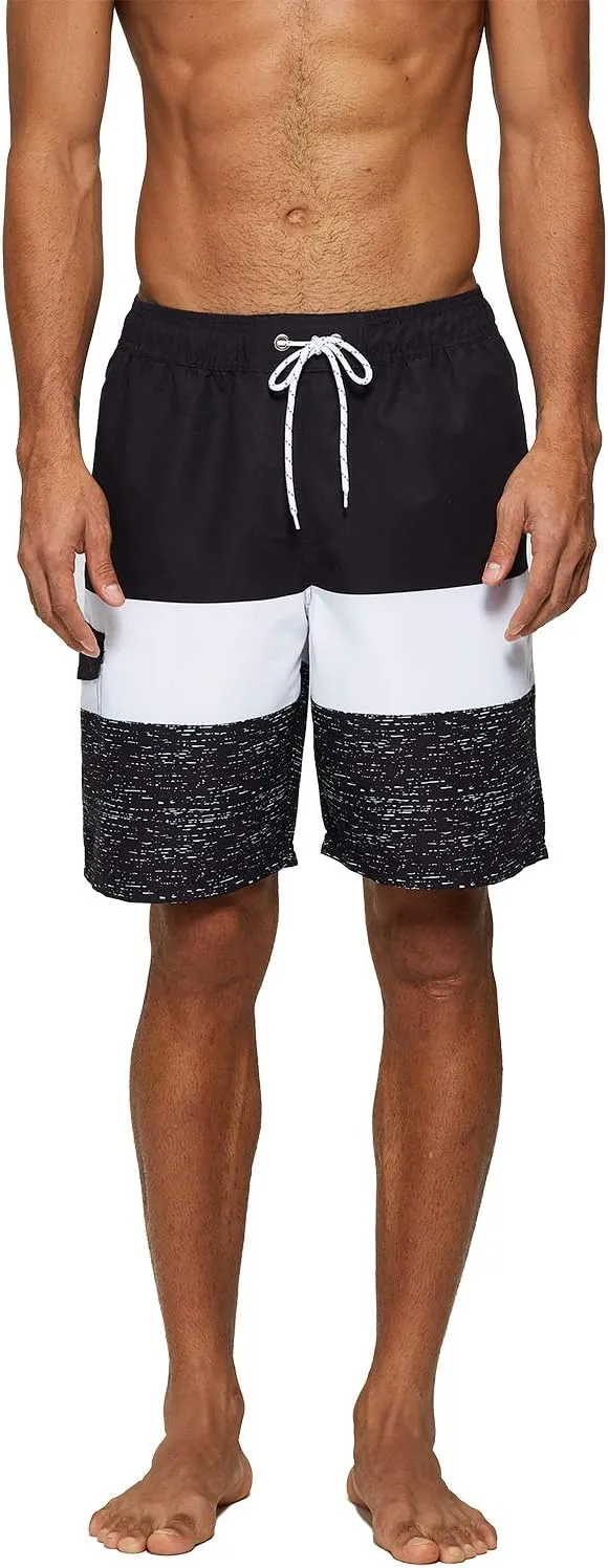 Tyhengta Men's Board Shorts Quick Dry Swim Trunks with Mesh Lining