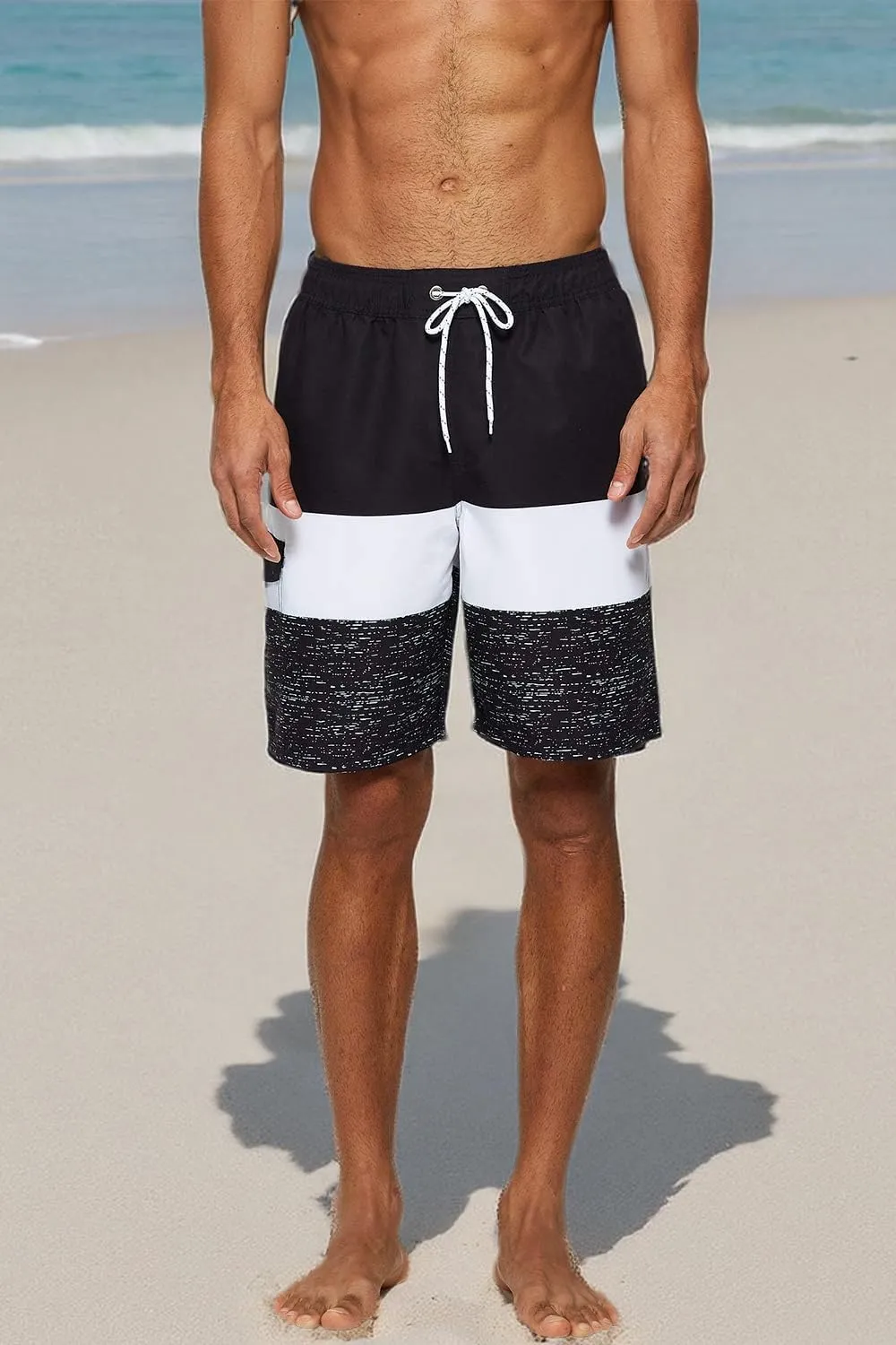 Tyhengta Men's Board Shorts Quick Dry Swim Trunks with Mesh Lining