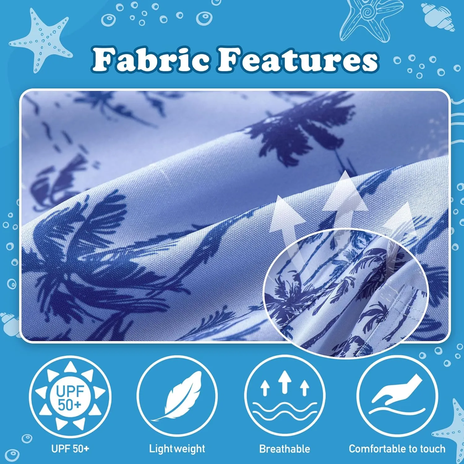 UMELOK Boys Swim Trunks with Compression Liner Toddler Swimsuit