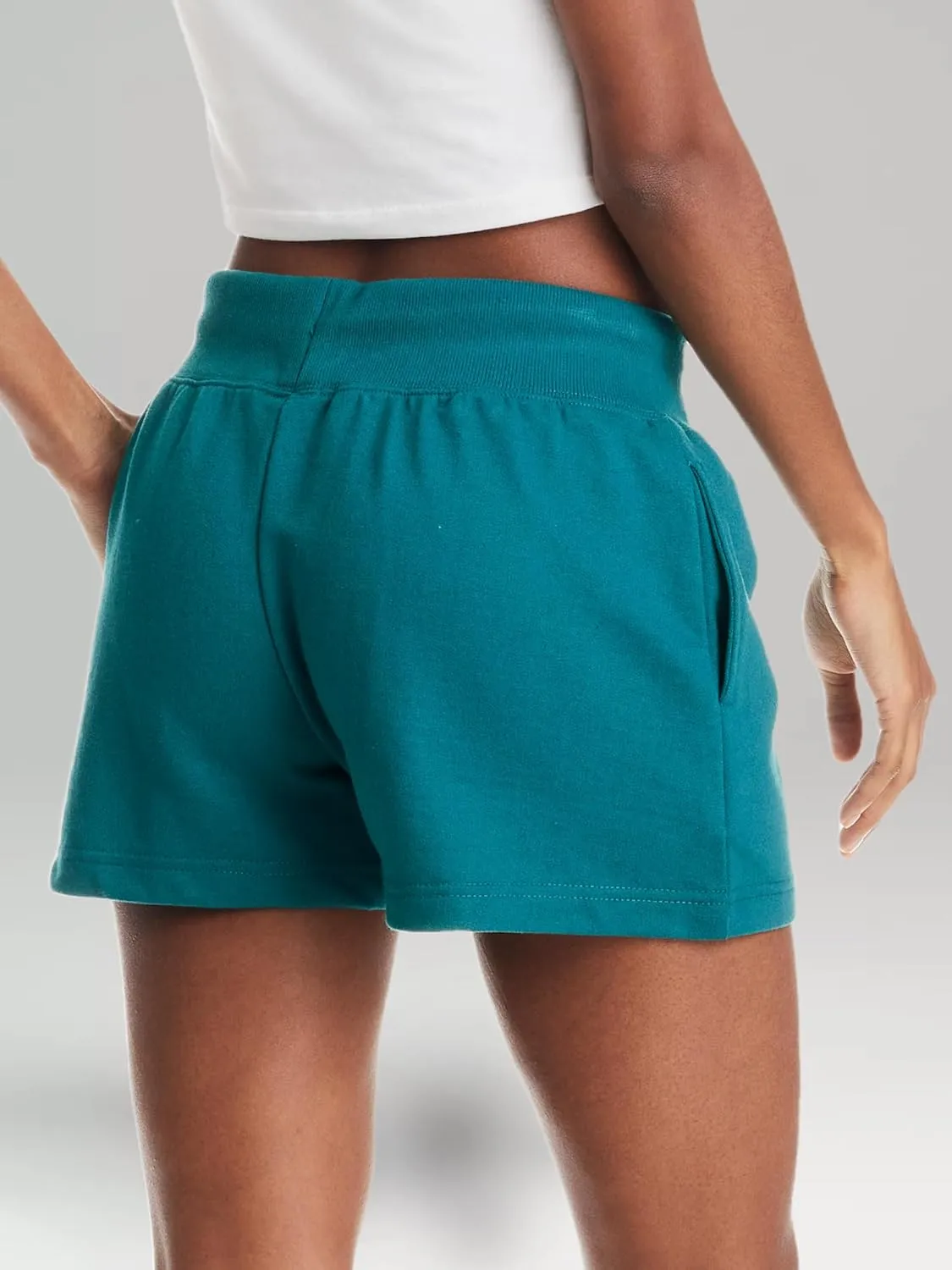 U.S. Polo Assn. French Terry Sweat Shorts Women, Poly-Cotton Lounge Sweatpants Shorts for Women