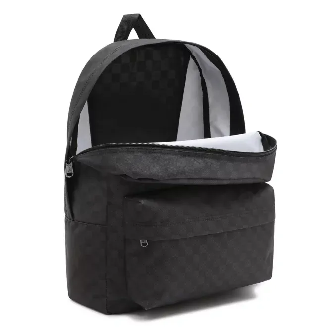 Vans Old Skool Checkerboard Backpack - Black Charcoal