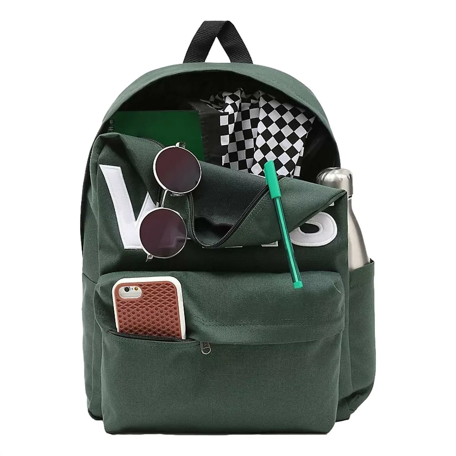 Vans Old Skool Drop V Backpack - Dark Green Sycamore