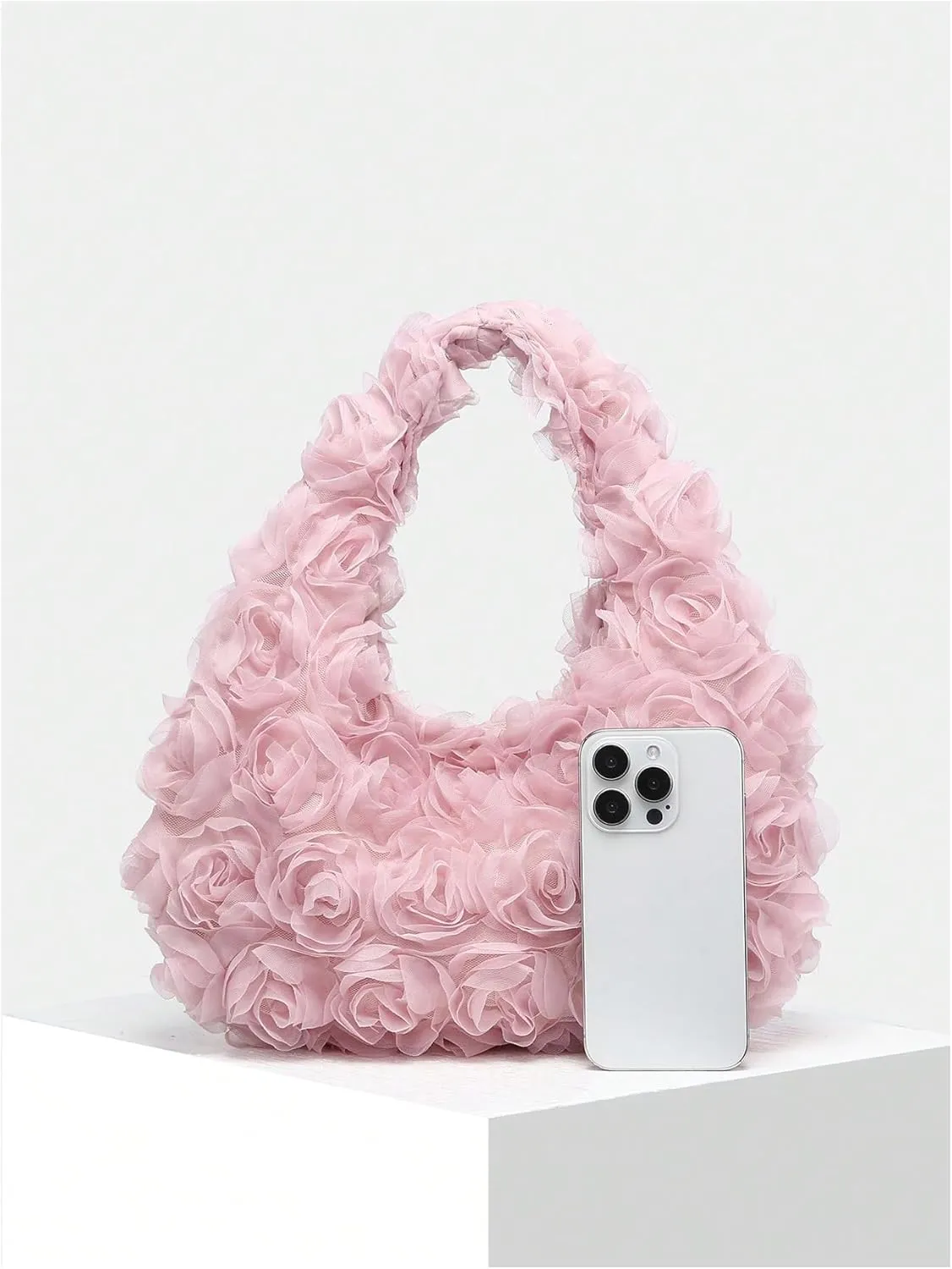 Verdusa Women's Floral Hobo Handbag Top Handle Clutch Purses
