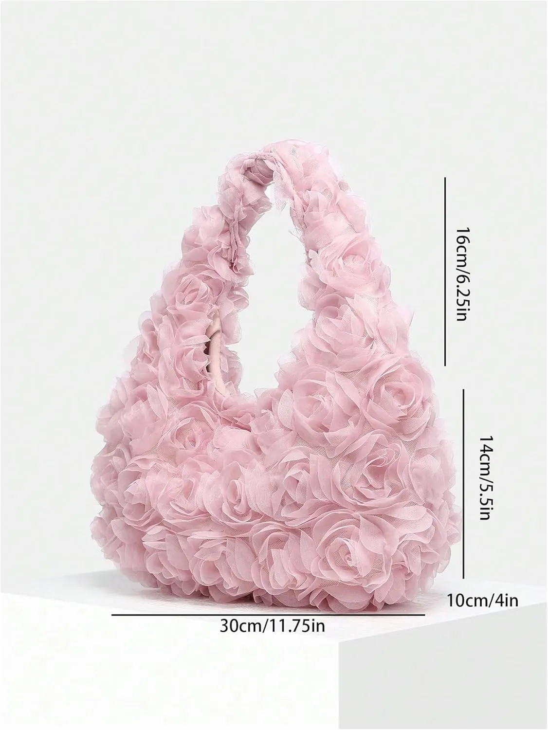 Verdusa Women's Floral Hobo Handbag Top Handle Clutch Purses