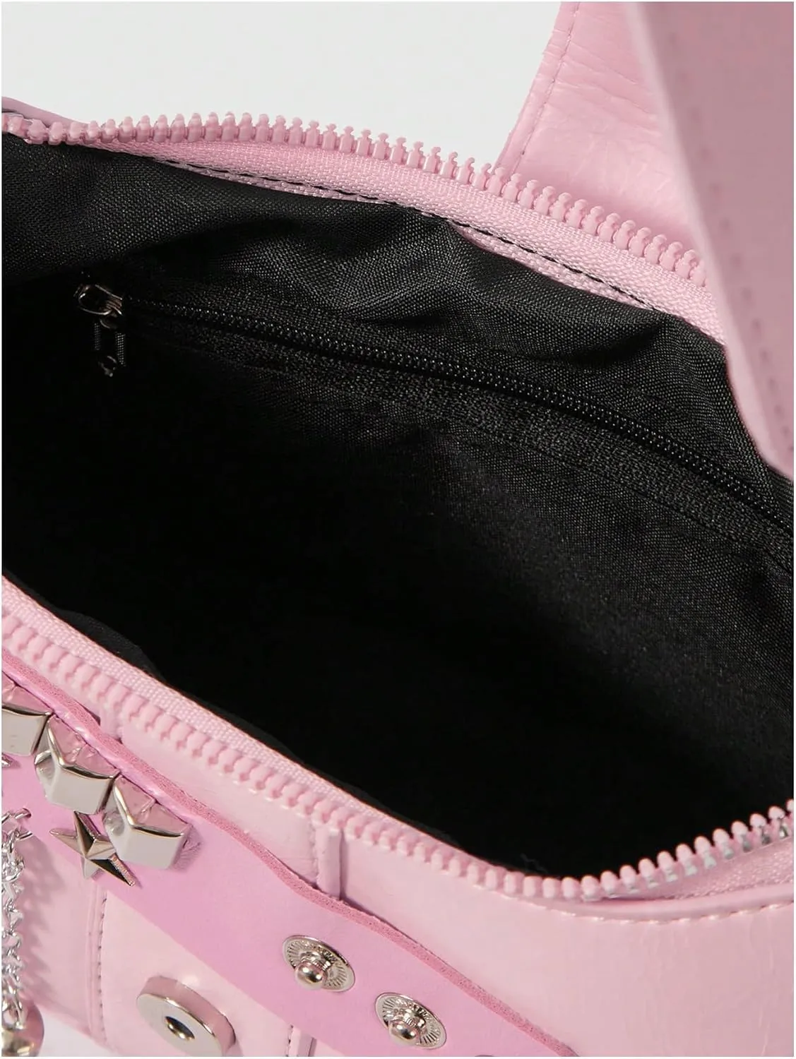 Verdusa Women's Y2k Star Embroidery Shoulder Bag Mini Chain Hobo Handbag Purses