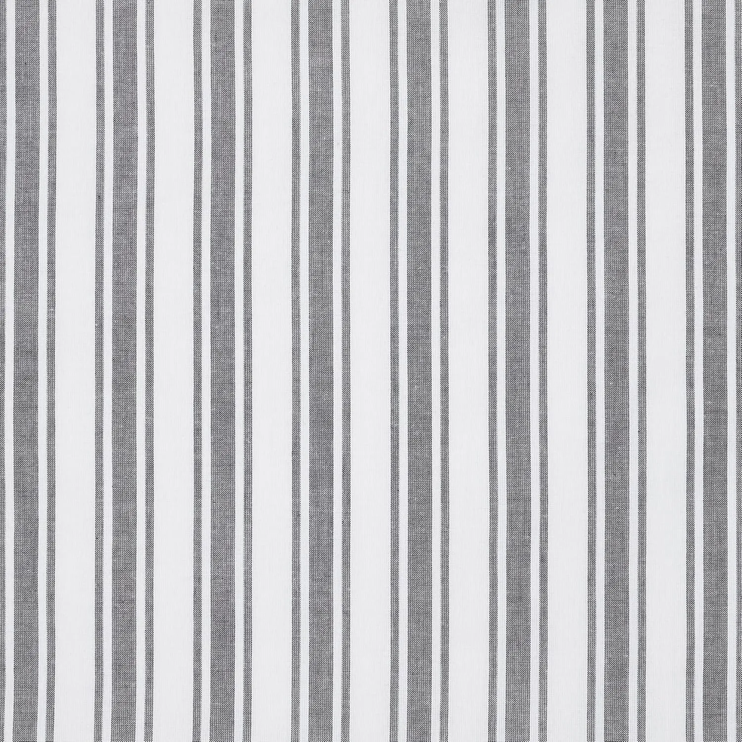 VHC Brands, Sawyer Mill Ticking Stripe Prairie Panel, Black, 63x36x18, Set of 2