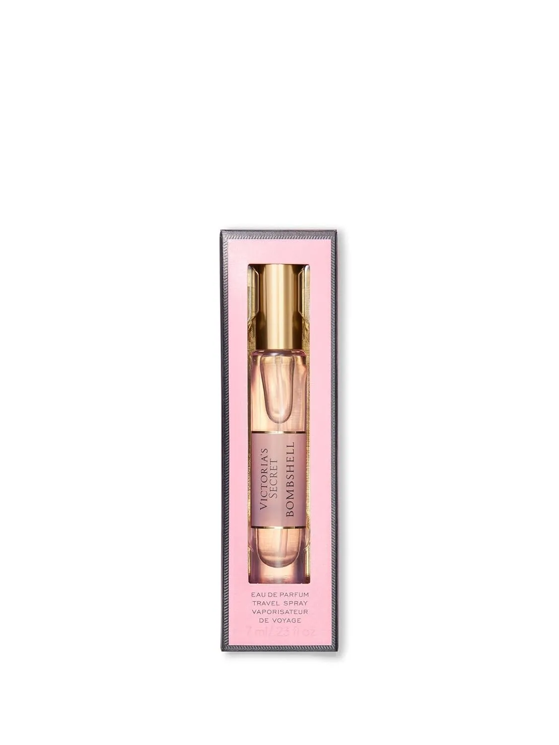 Victoria's Secret Bombshell Eau de Parfum Travel Spray, Notes of Purple Passion Fruit, Shangri-La Peony & Vanilla Orchid, Mini Perfumes for Women (0.23 oz)