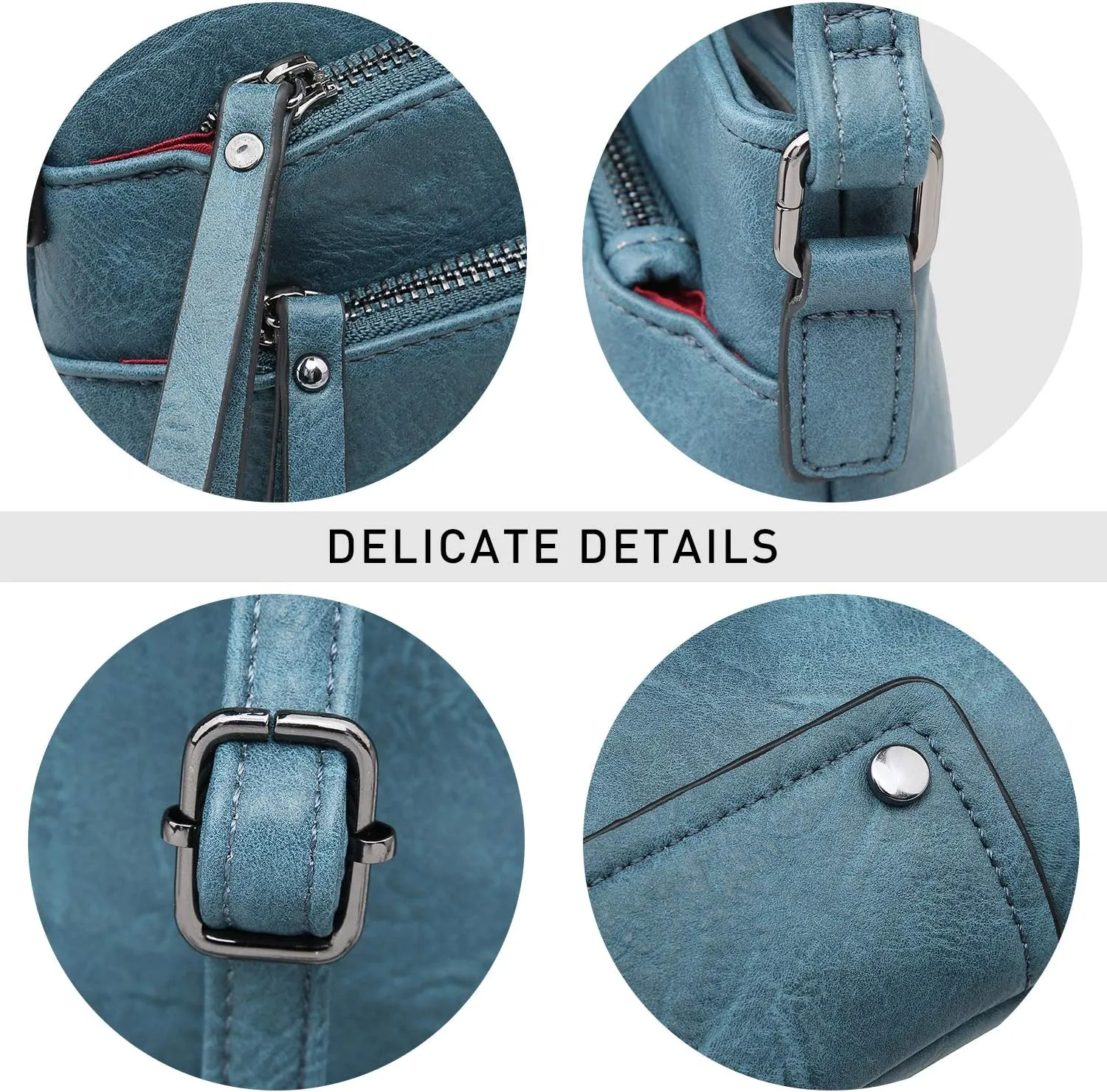 VONMAY Crossbody Bags for Women Purses Handbags Multi Pockets Shoulder Bag with Adjustable Strap