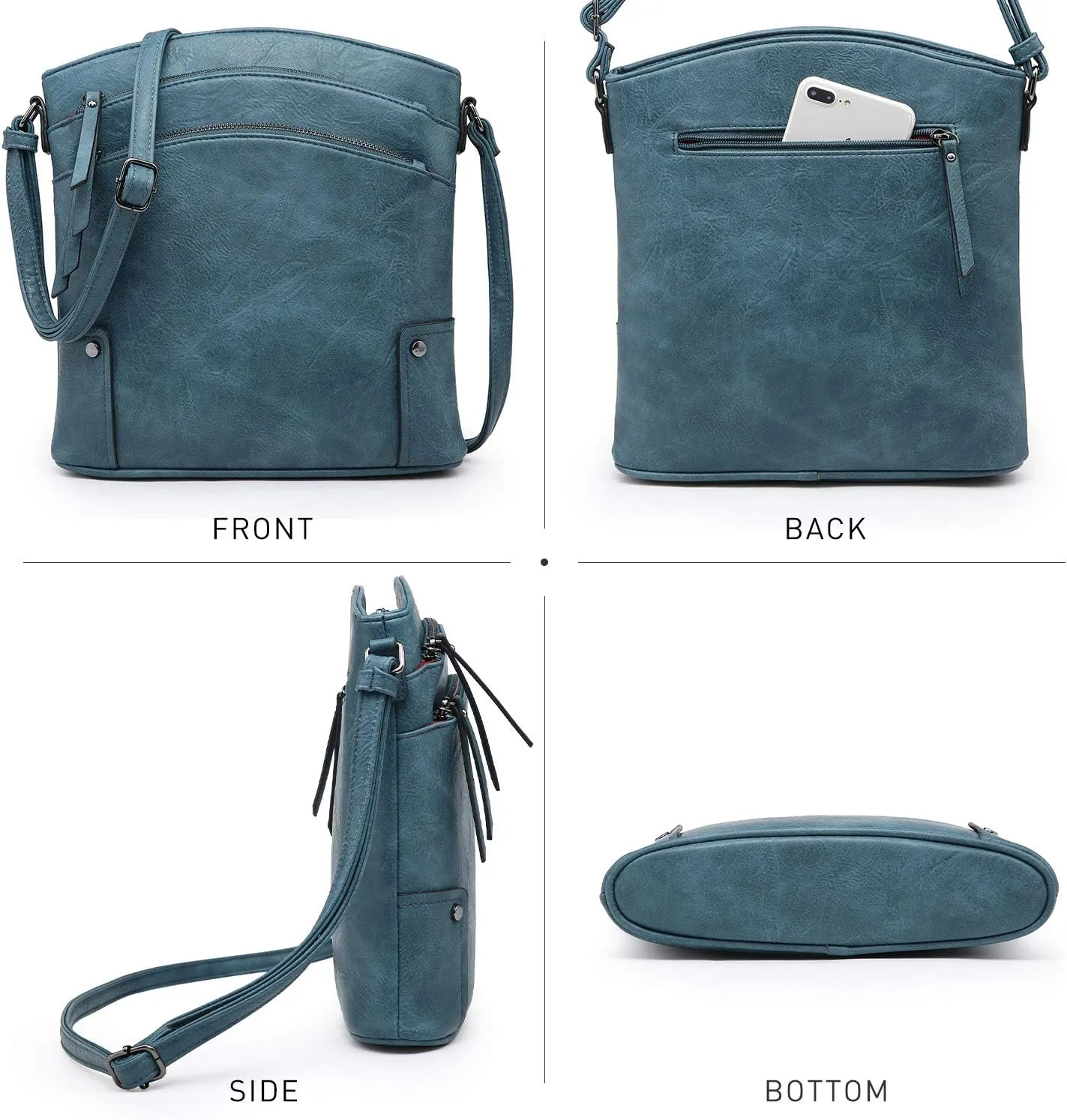 VONMAY Crossbody Bags for Women Purses Handbags Multi Pockets Shoulder Bag with Adjustable Strap