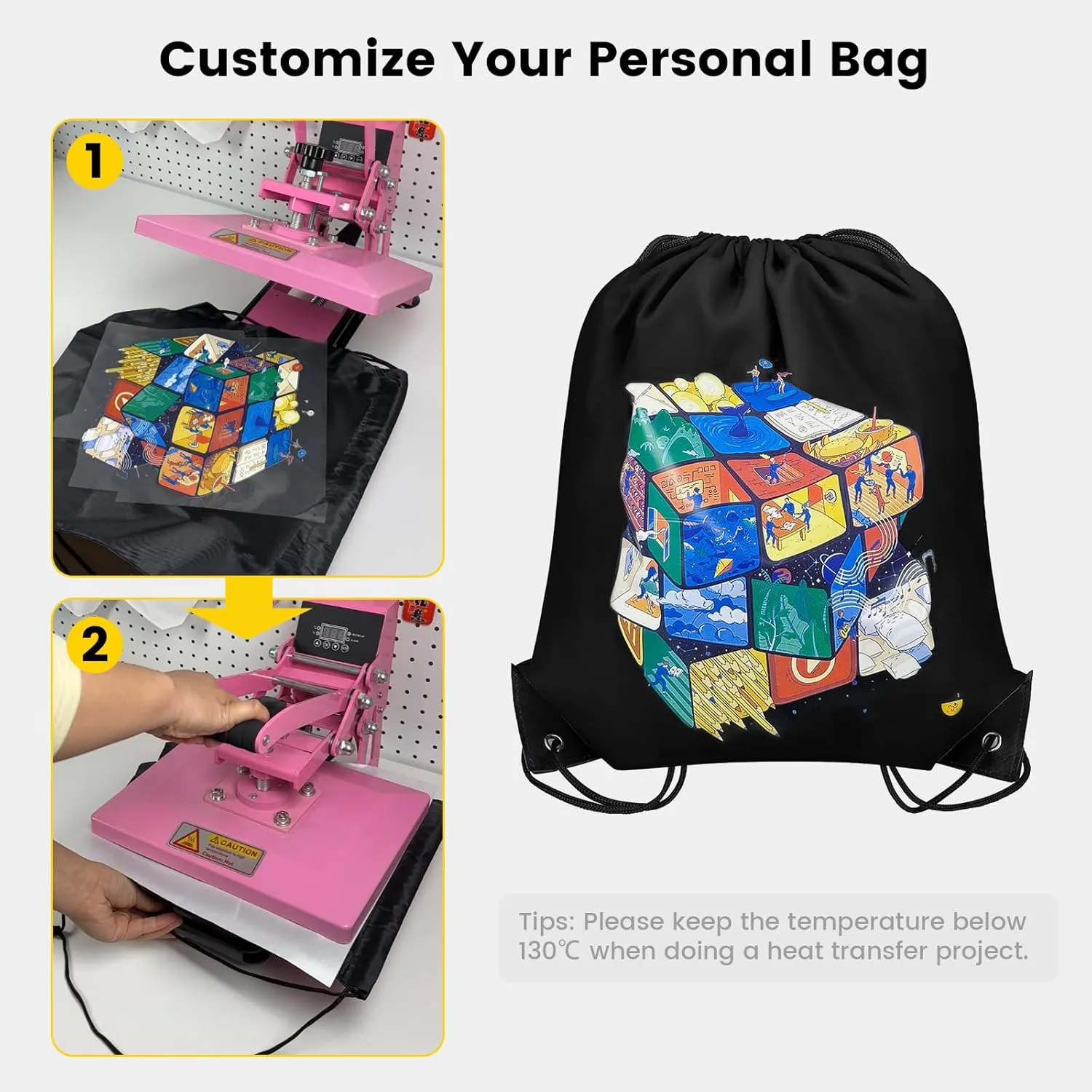 Vorspack Drawstring Backpack 100 Pieces for Party Gym Sport Trip