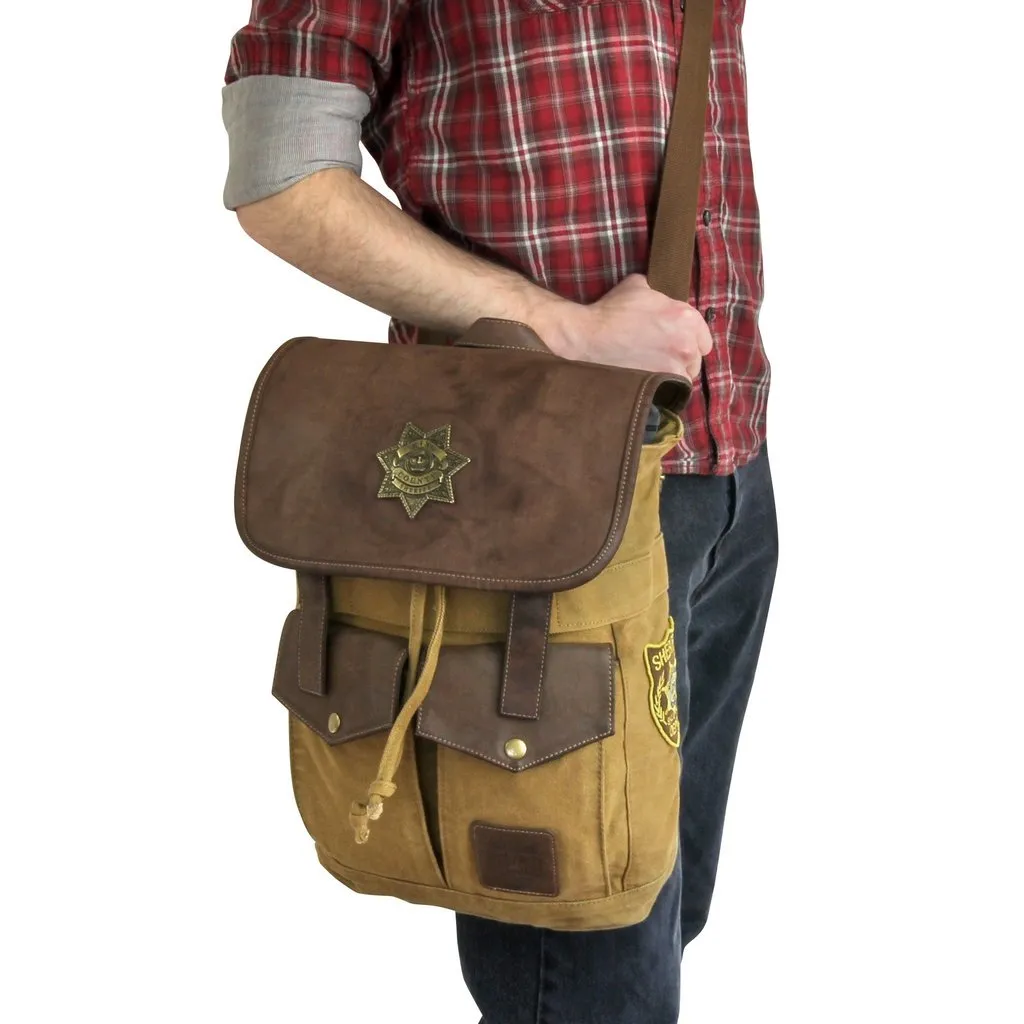 Walking Dead Rick's Sheriff Backpack Brown