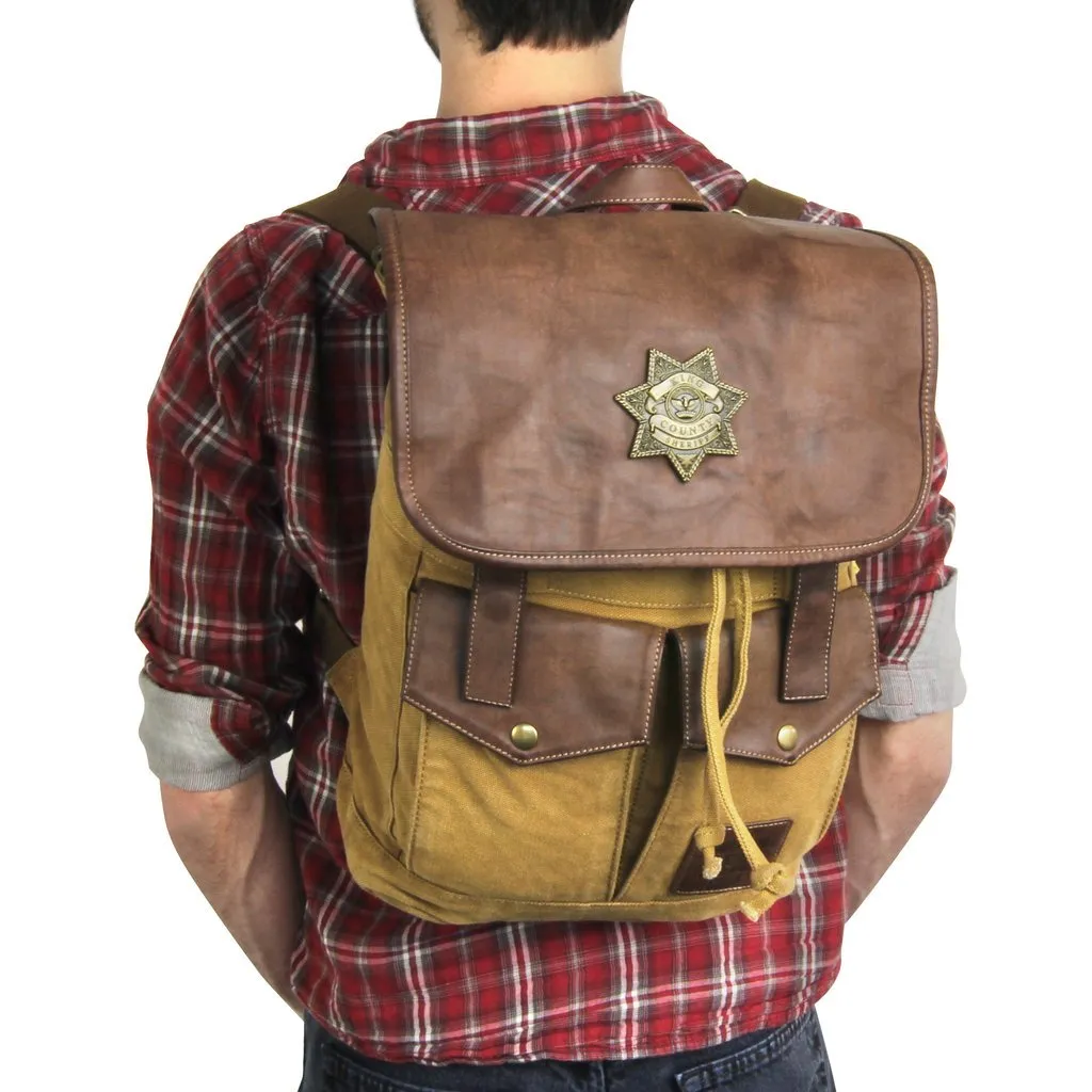 Walking Dead Rick's Sheriff Backpack Brown